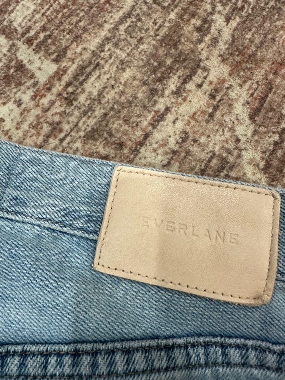 Everlane Womens 24 Blue The Summer Wide Leg High Rise Jeans Light Wash Denim - Picture 9 of 10